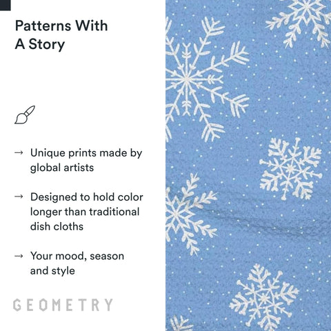 GEOMETRY set de tres paños, secado rápido para una cocina más fresca.