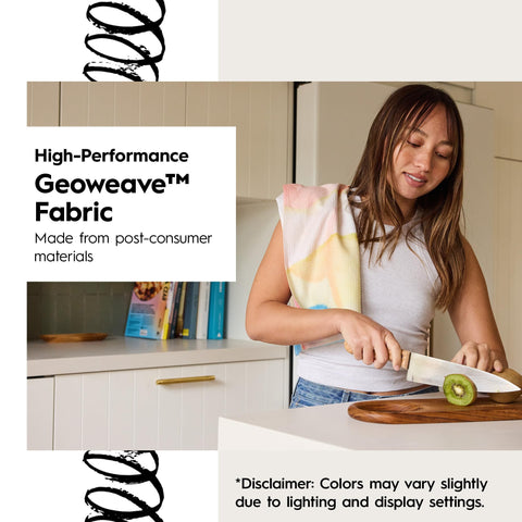 GEOMETRY paño de cocina Geoweave, tacto suave para un uso diario.