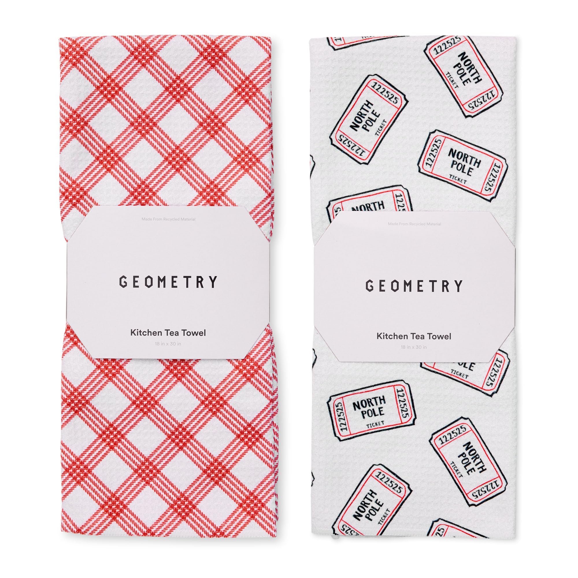 GEOMETRY paños de cocina secado rápido Polar Express para secar platos y superficies