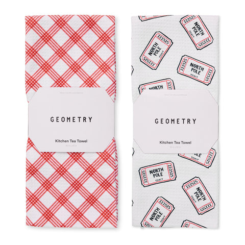 GEOMETRY paños de cocina secado rápido Polar Express para secar platos y superficies