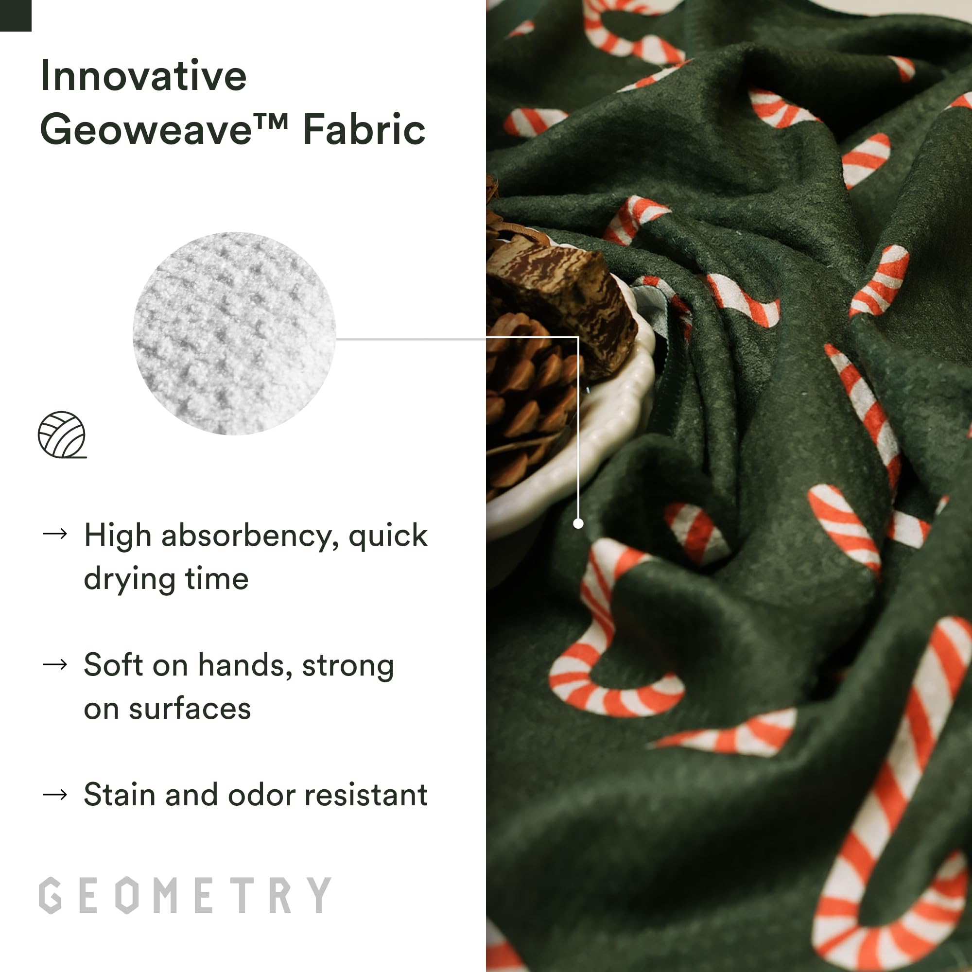 Geometry: absorción superior para derrames y limpieza eficiente