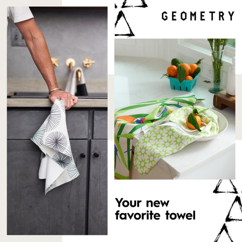 Geometry toallas de cocina para decoración estacional y uso diario
