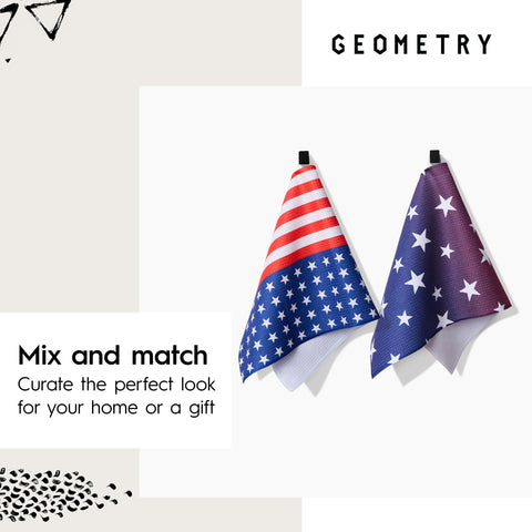 GEOMETRY: diseño inspirado en California para una toalla resistente y elegante.