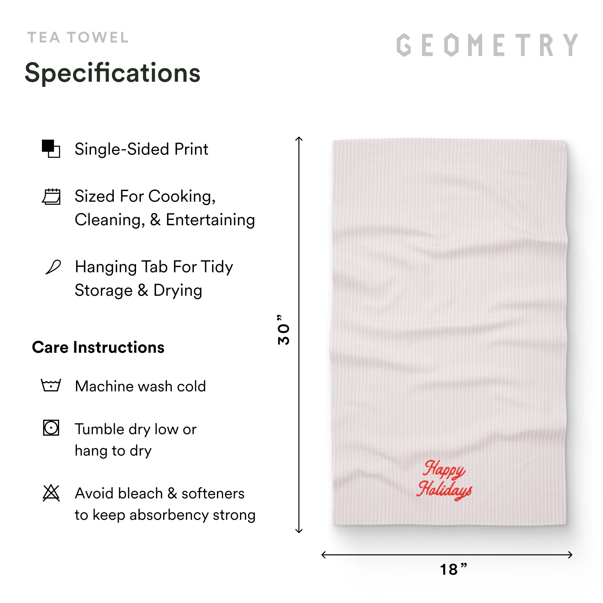Toallas Geometry diseño inspirado en California, fabricación más consciente.