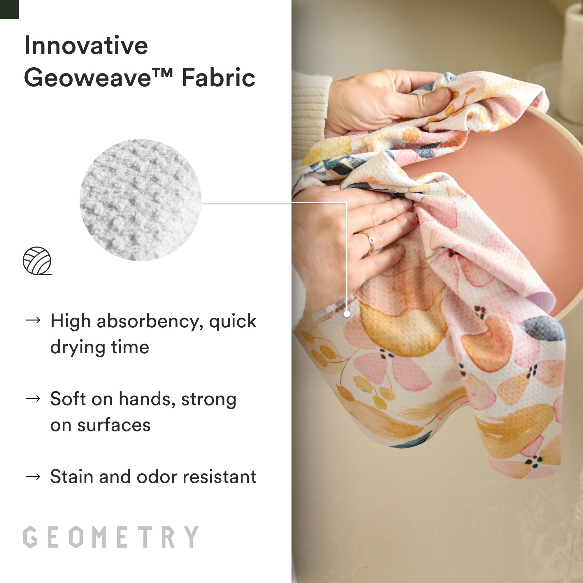 GEOMETRY: limpieza eficiente con menor cantidad de químicos.