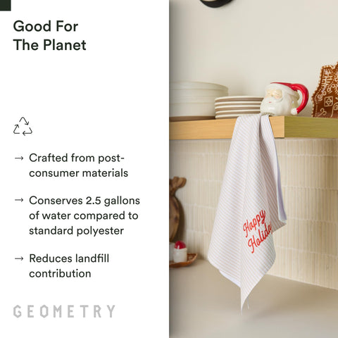 Toallas Geometry, limpieza fácil para platos y superficies gracias a su microfibra.