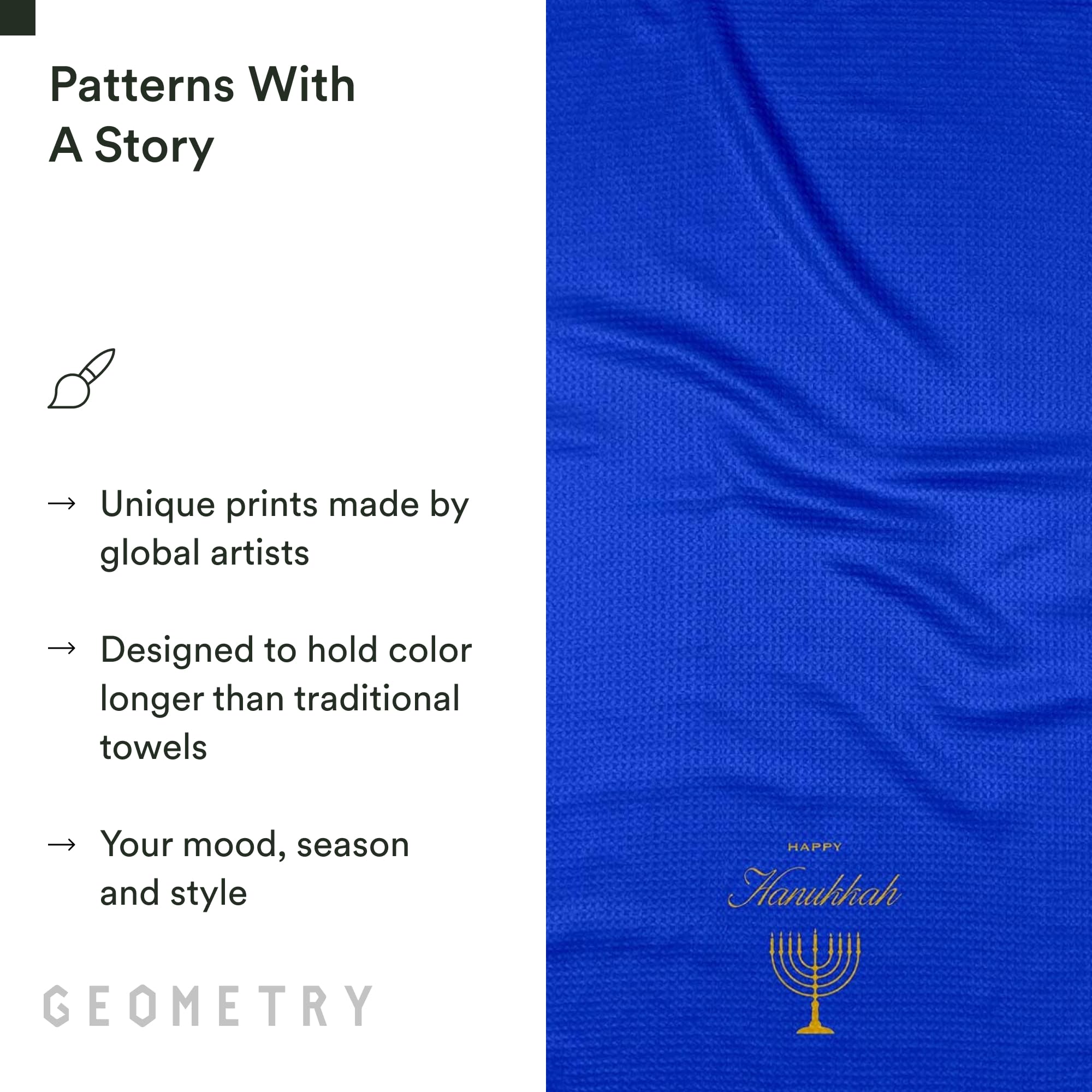 GEOMETRY postconsumo materiales responsables para toallas sostenibles.