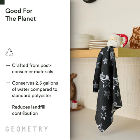 GEOMETRY toallas Navidad con absorción 7x para líquidos en la cocina