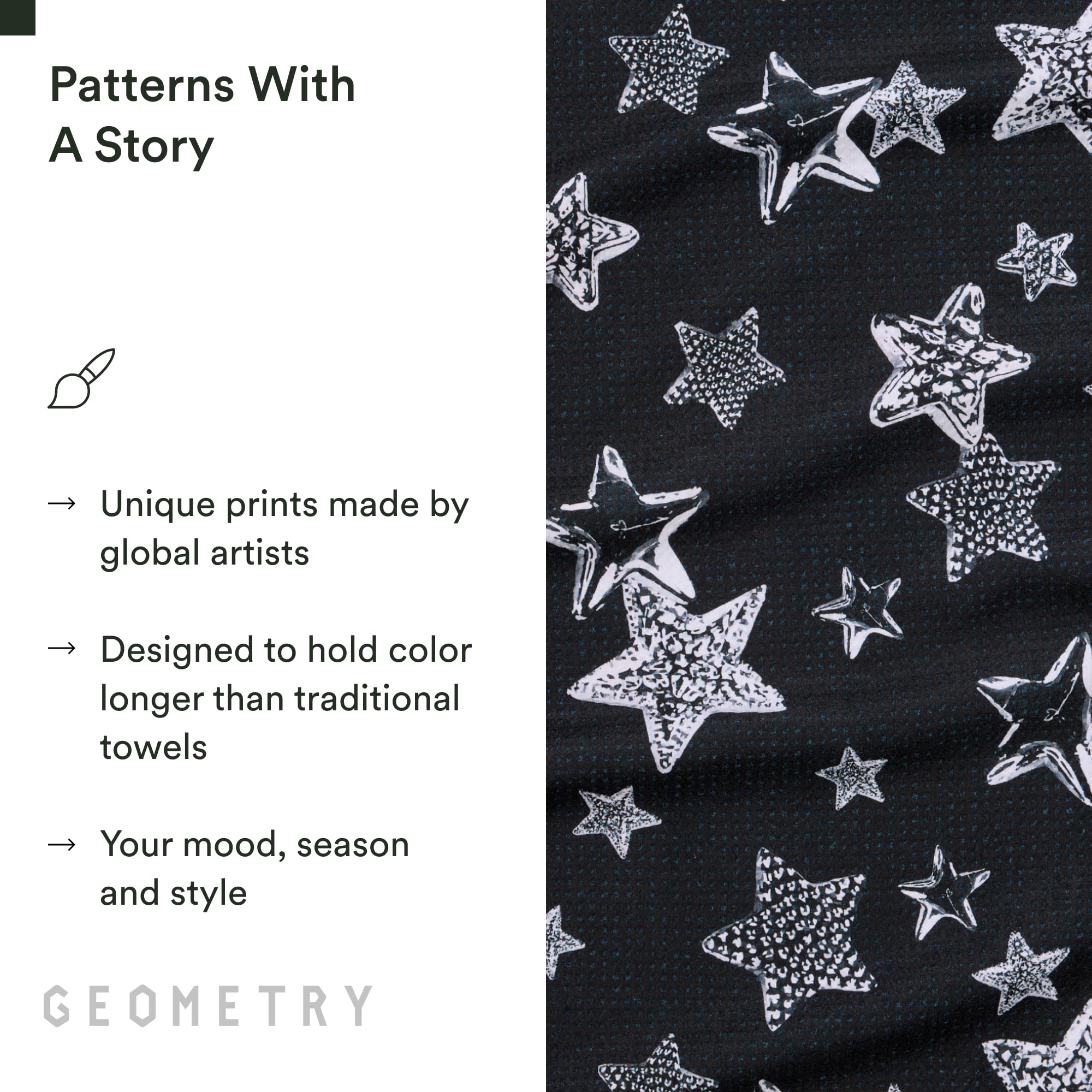 GEOMETRY toallas Navidad limpieza eficiente con menos productos químicos necesarios