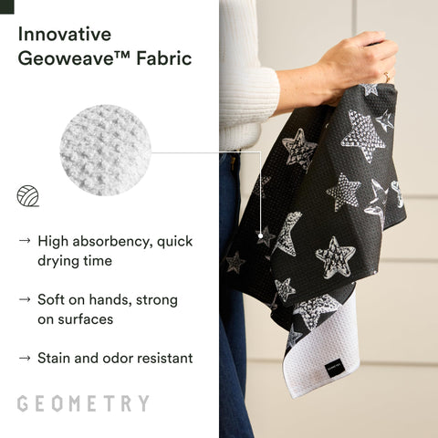 GEOMETRY toallas Navidad tacto suave que facilita secar manos y superficies