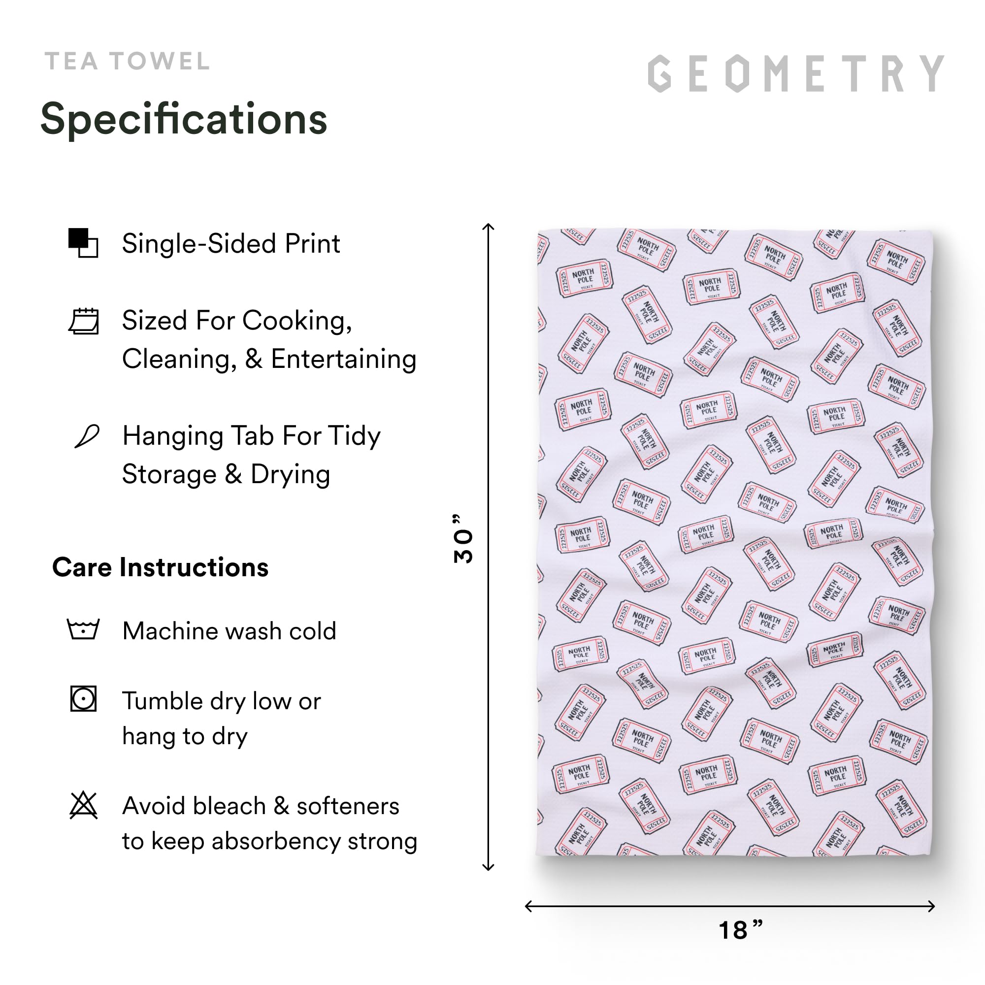 GEOMETRY toallas sostenibles post-consumo con diseño ecológico
