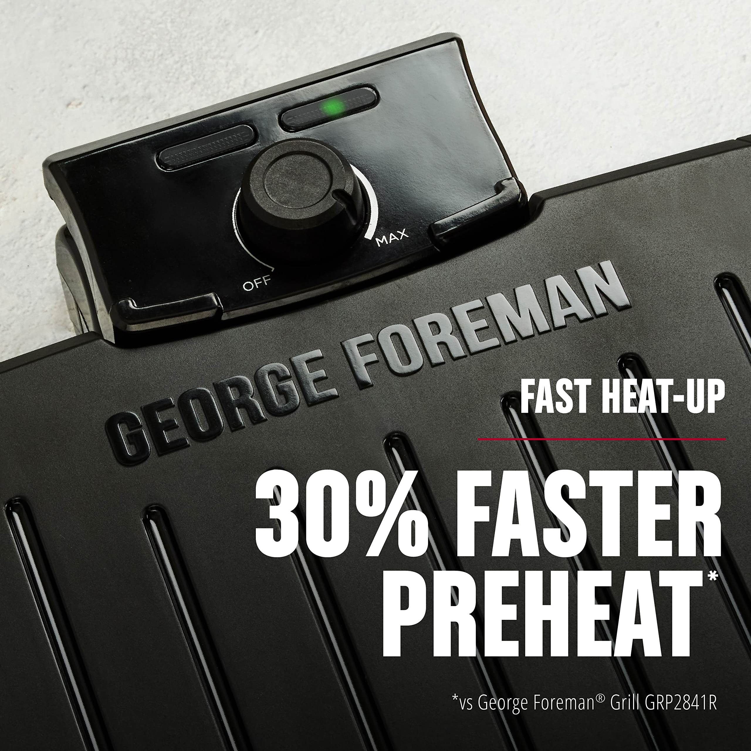 Control de temperatura ajustable para cocción precisa en George Foreman