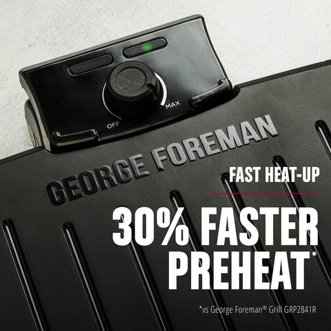 Control de temperatura ajustable para cocción precisa en George Foreman