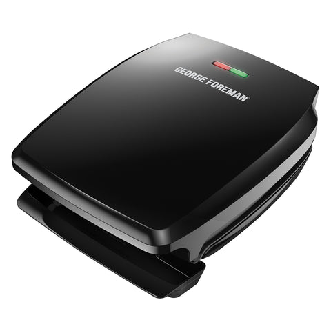 George Foreman GR340FB, exterior negro compacto, ideal para cenas familiares