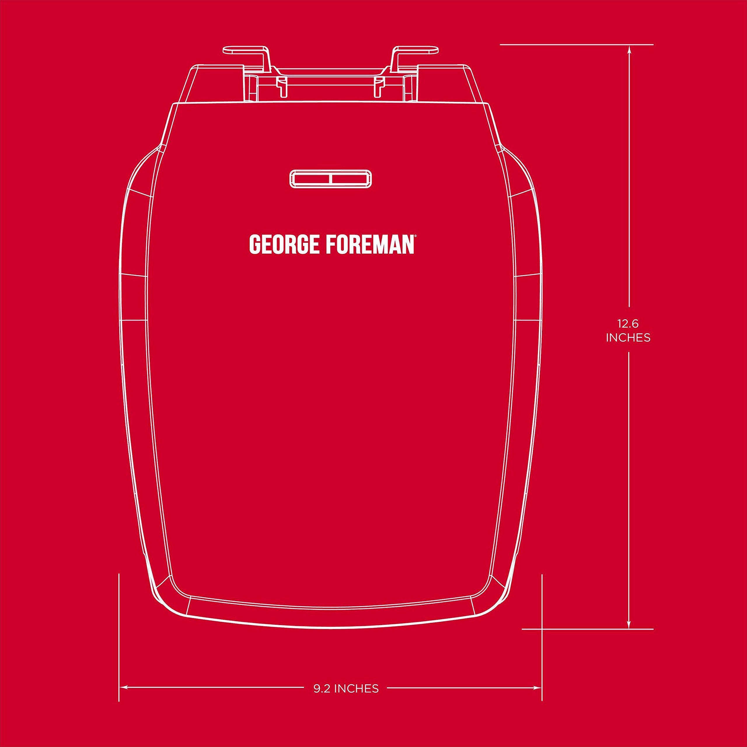 George Foreman GR340FB, limpieza fácil con paño húmedo