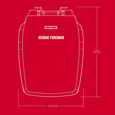 George Foreman GR340FB, limpieza fácil con paño húmedo