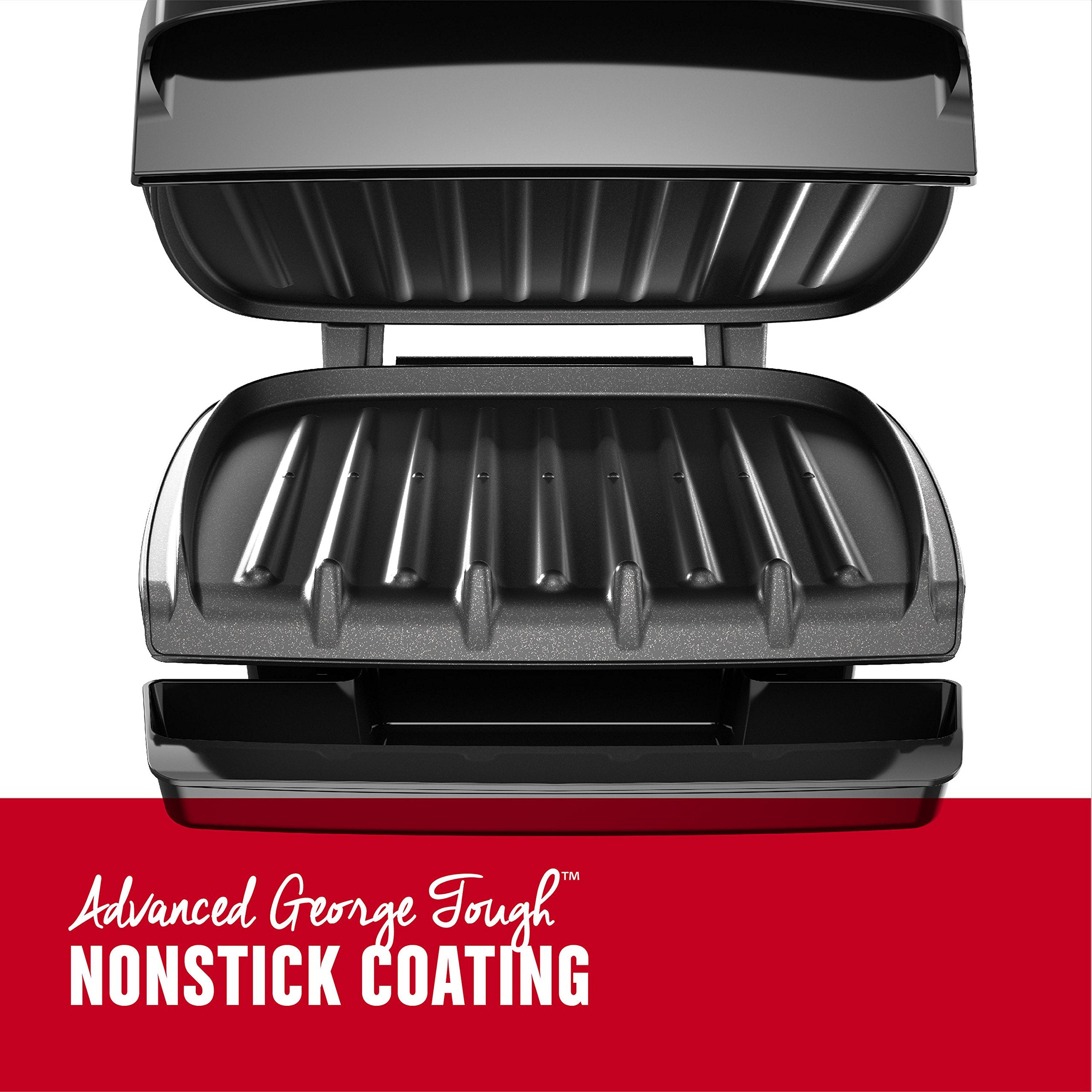 George Foreman GR340FB, revestimiento antiadherente para limpieza rápida