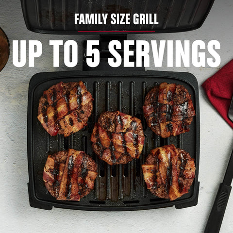 Limpieza rápida con panel removible y lavavajillas en George Foreman