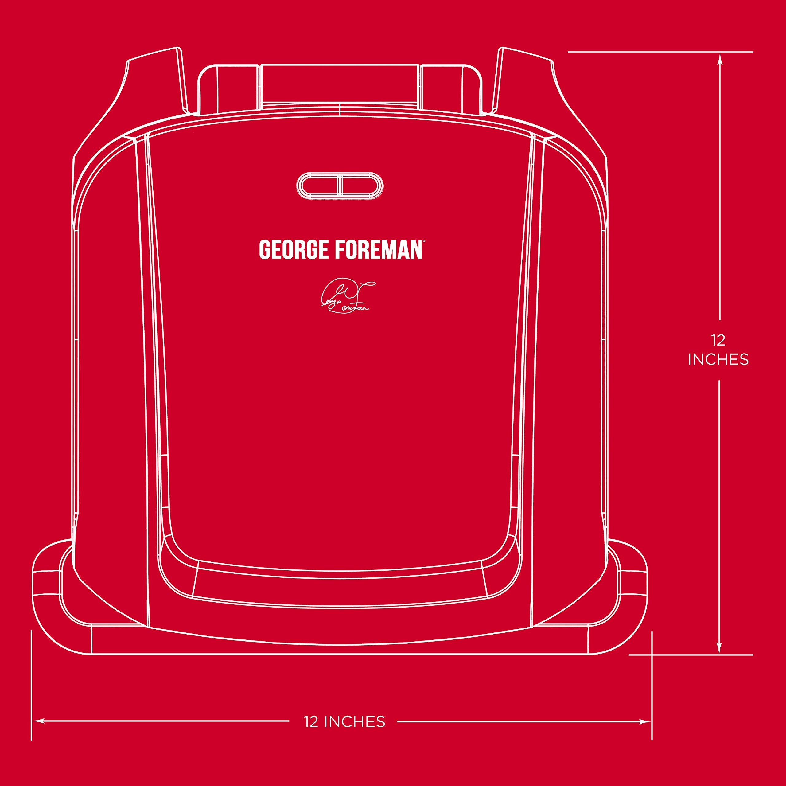 Superficie de 60 pulgadas cuadradas de George Foreman para comidas completas