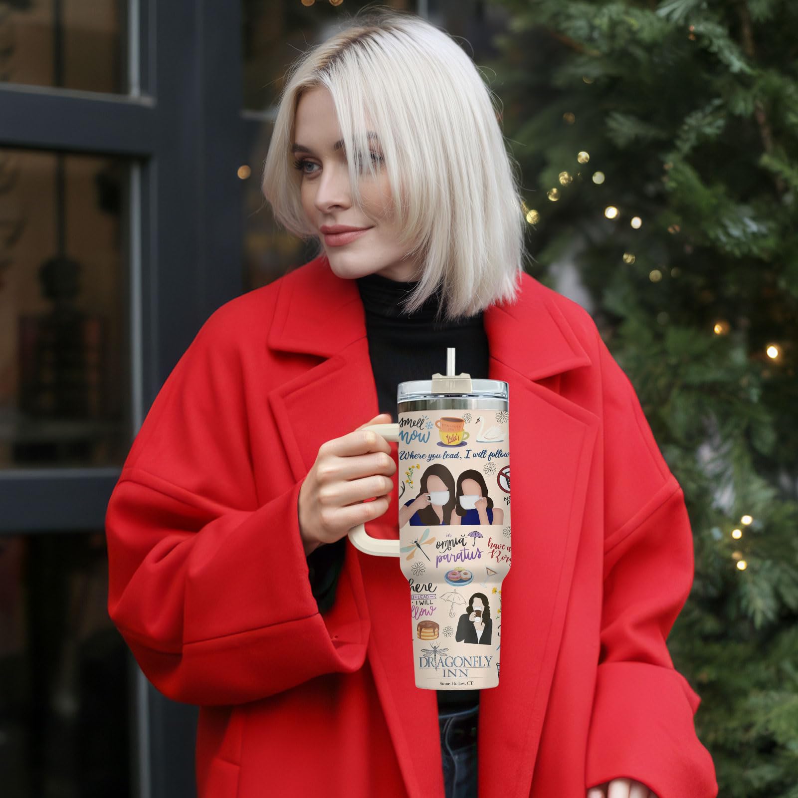 GEPOSTORE Tumbler con tema de cine para fans de televisión