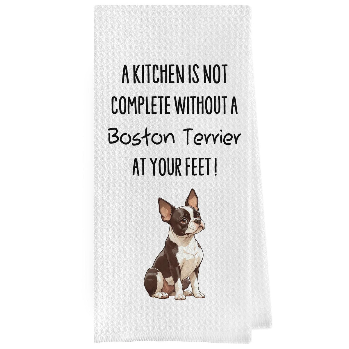 geqtt toallas con Boston Terrier divertidas para decorar la cocina y secar con estilo.