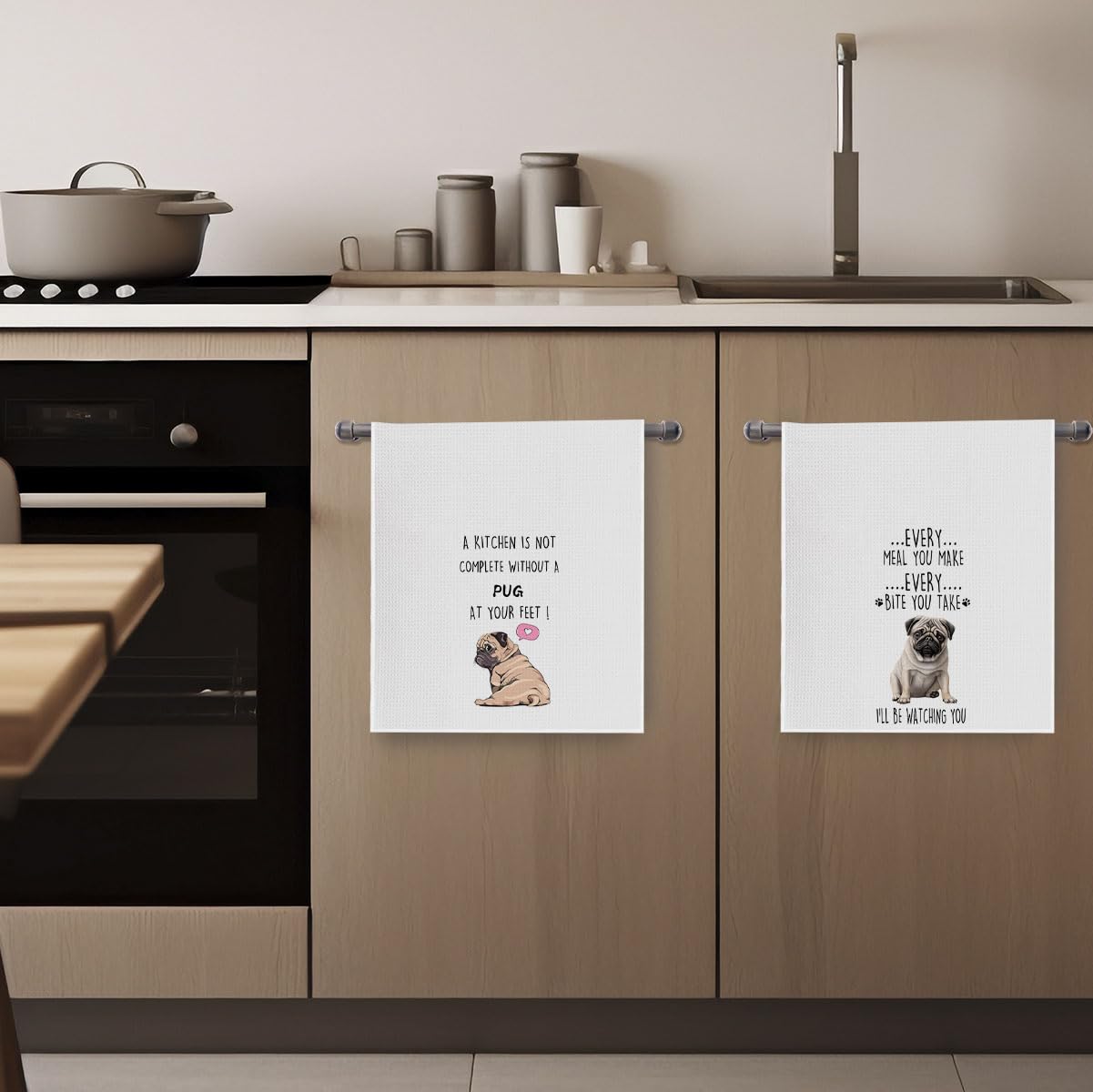 Geqtt toallas pug regalo ideal para fans de perros.
