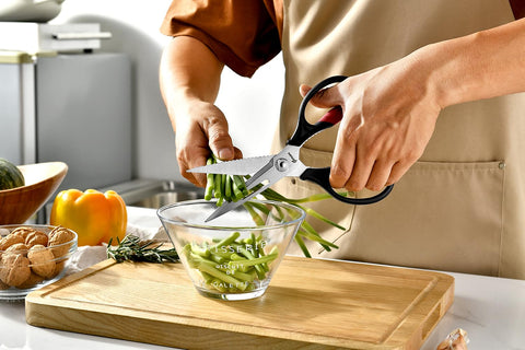Tijeras Gerior para verduras, corte preciso sin deshilachados.