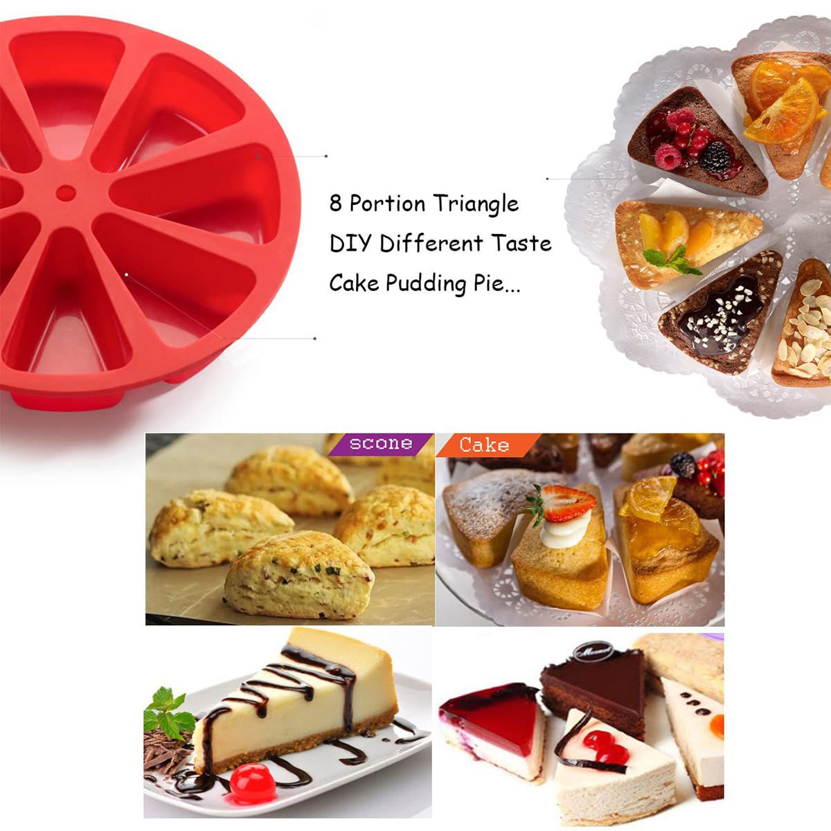GerlWorld desmolde fácil para repostería con molde silicona