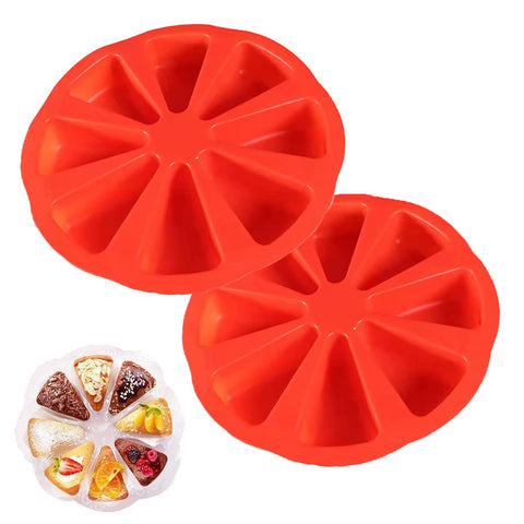 GerlWorld molde silicona para scones con 8 cavidades para porciones uniformes