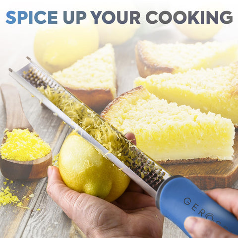 Mango ergonomico antideslizante Gerossi azul ofrece agarre comodo