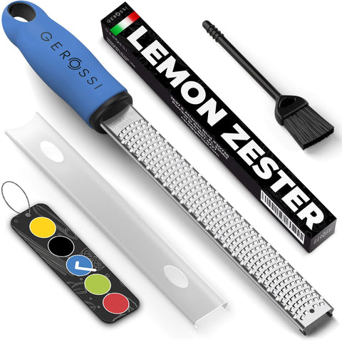 Gerossi rallador queso limon azul: rallado rapido para parmesano y limon fresco