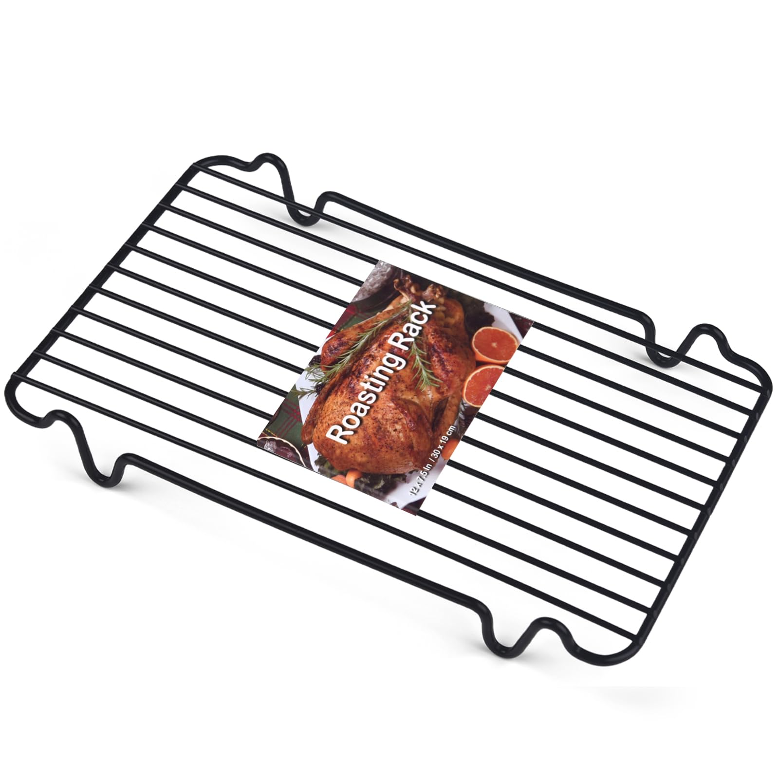Rejilla Gestone para asar rectangular 12x7.5 pulgadas, ideal para asados grandes.