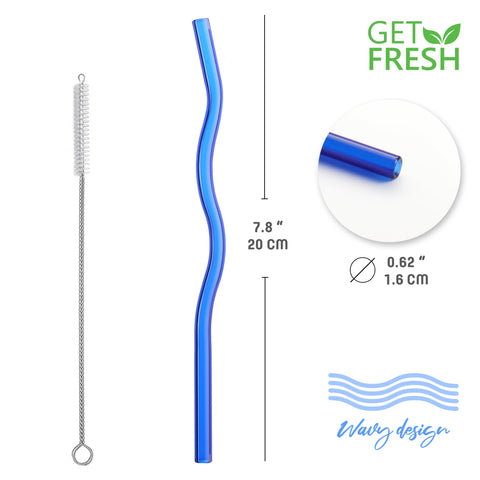 Pajitas GET FRESH resistentes a golpes para cócteles y batidos