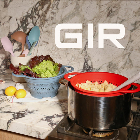 Get It Right GIR colador con mango antideslizante para verter sin goteo