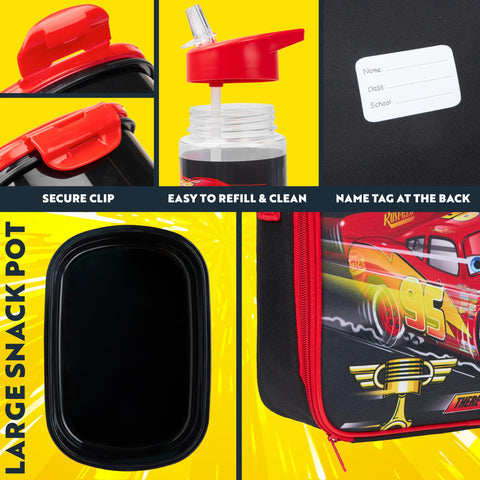 Bolsa de meriendas aislada Get Trend Disney Cars para mantener frescura.