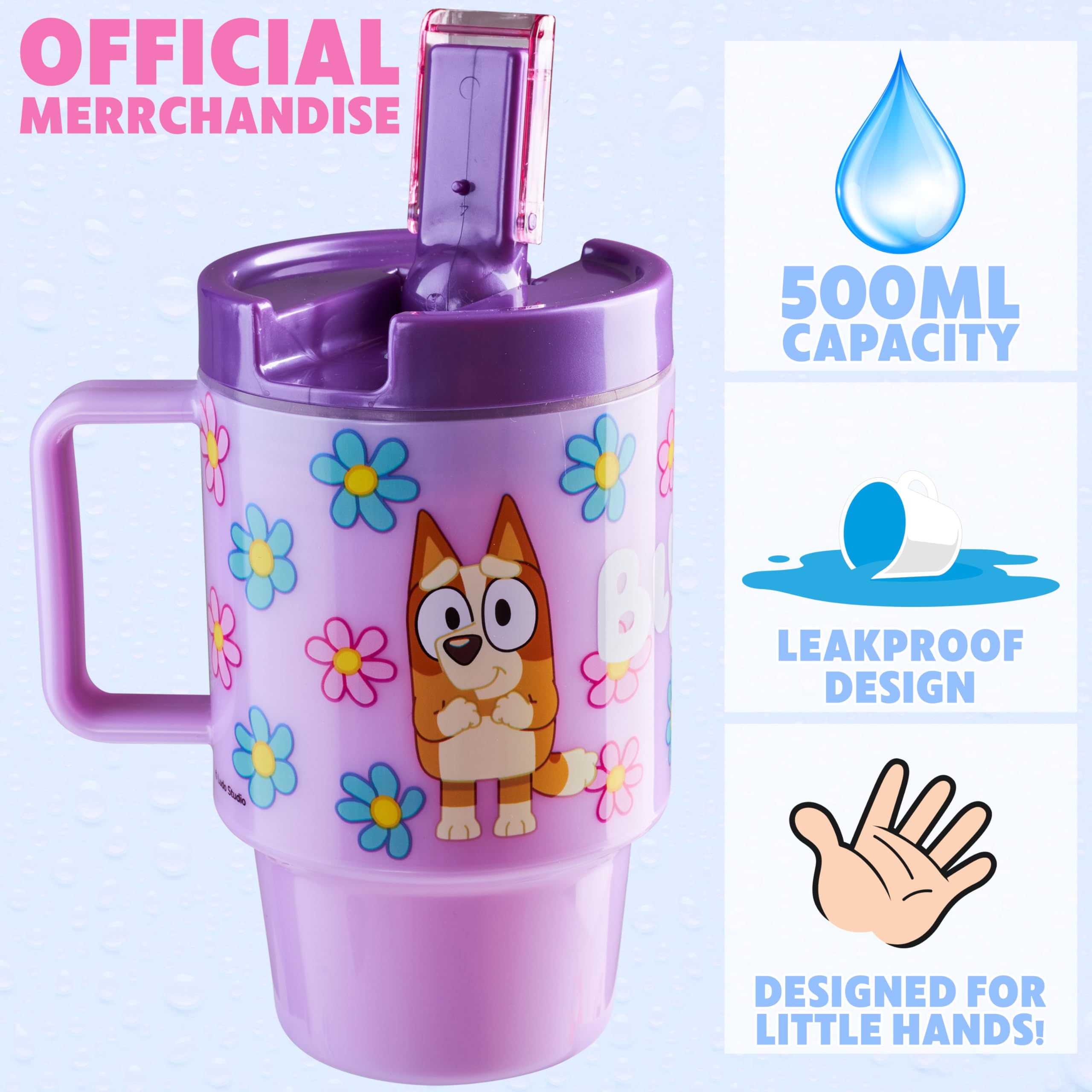 Botella Bluey sin BPA para niños, opción segura para el día a día