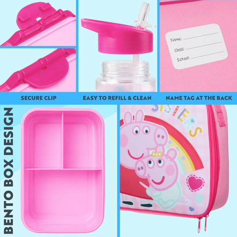Conjunto escolar de 3 piezas Get Trend Peppa Pig