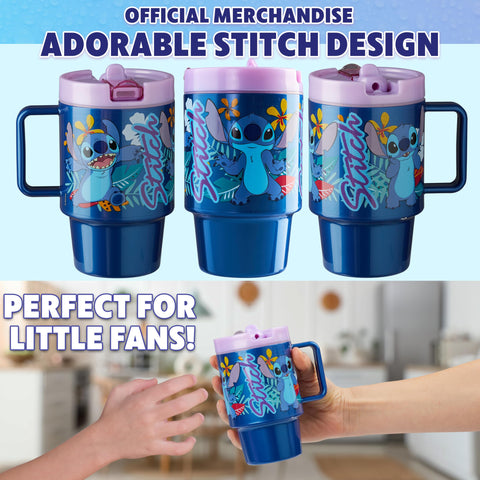 Get Trend Disney Stitch diseño azul brillante para volver a clase