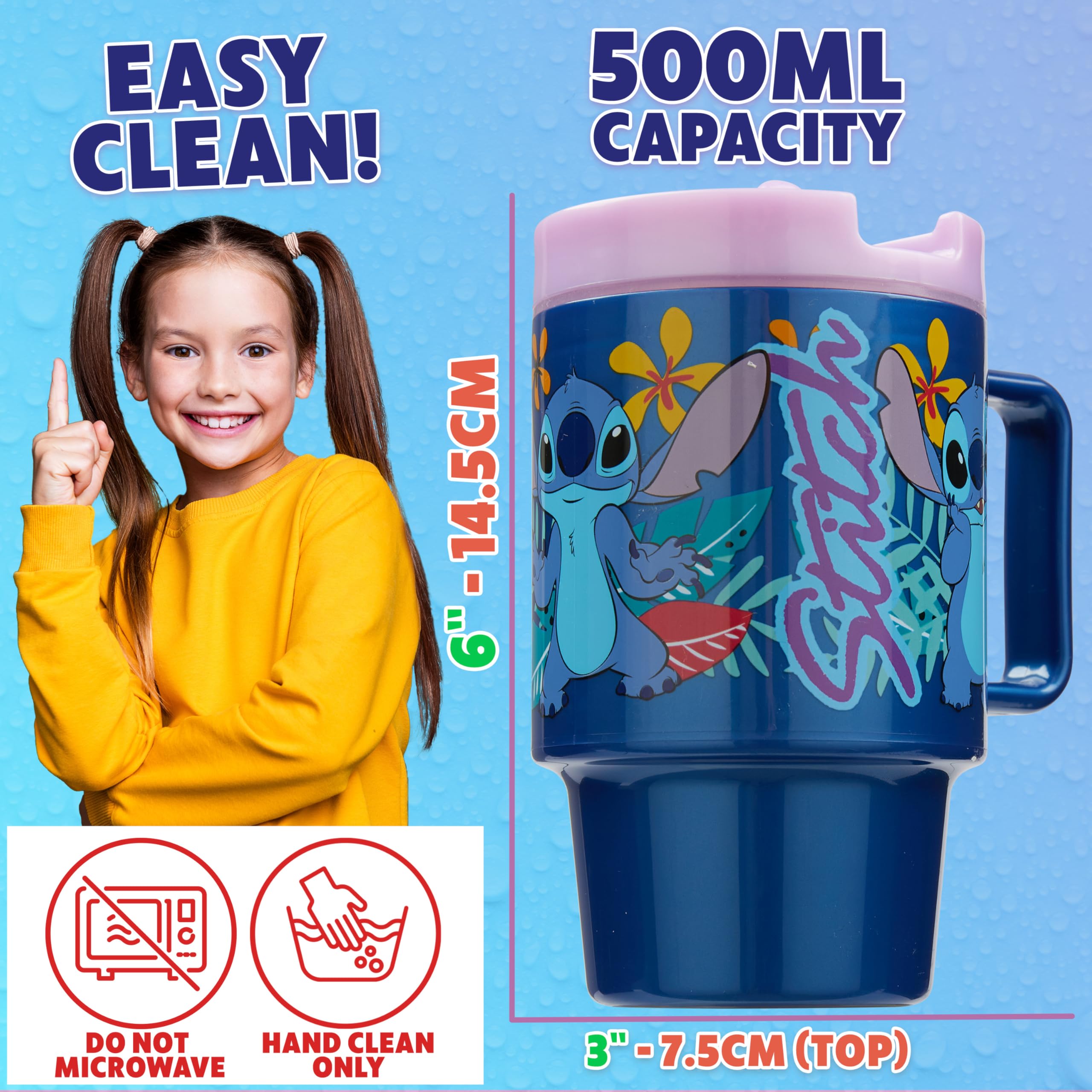 Get Trend Disney Stitch limpieza a mano para mayor durabilidad