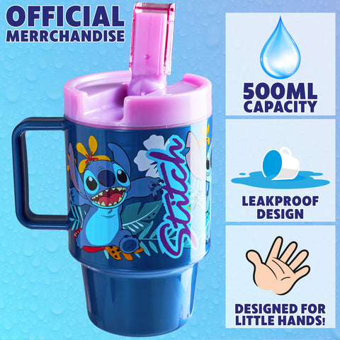 Get Trend Disney Stitch, tapa abatible y boquilla para evitar derrames