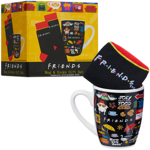 Taza cerámica Get Trend Friends de 11 oz para café diario.