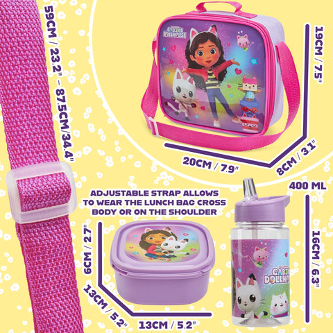 Conjunto de 3 piezas para escuela, guardería o viaje.