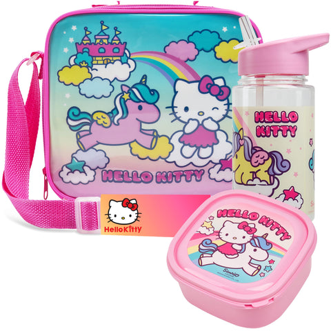 Get Trend Hello Kitty bolsa de almuerzo aislada con correa ajustable, ideal para la escuela