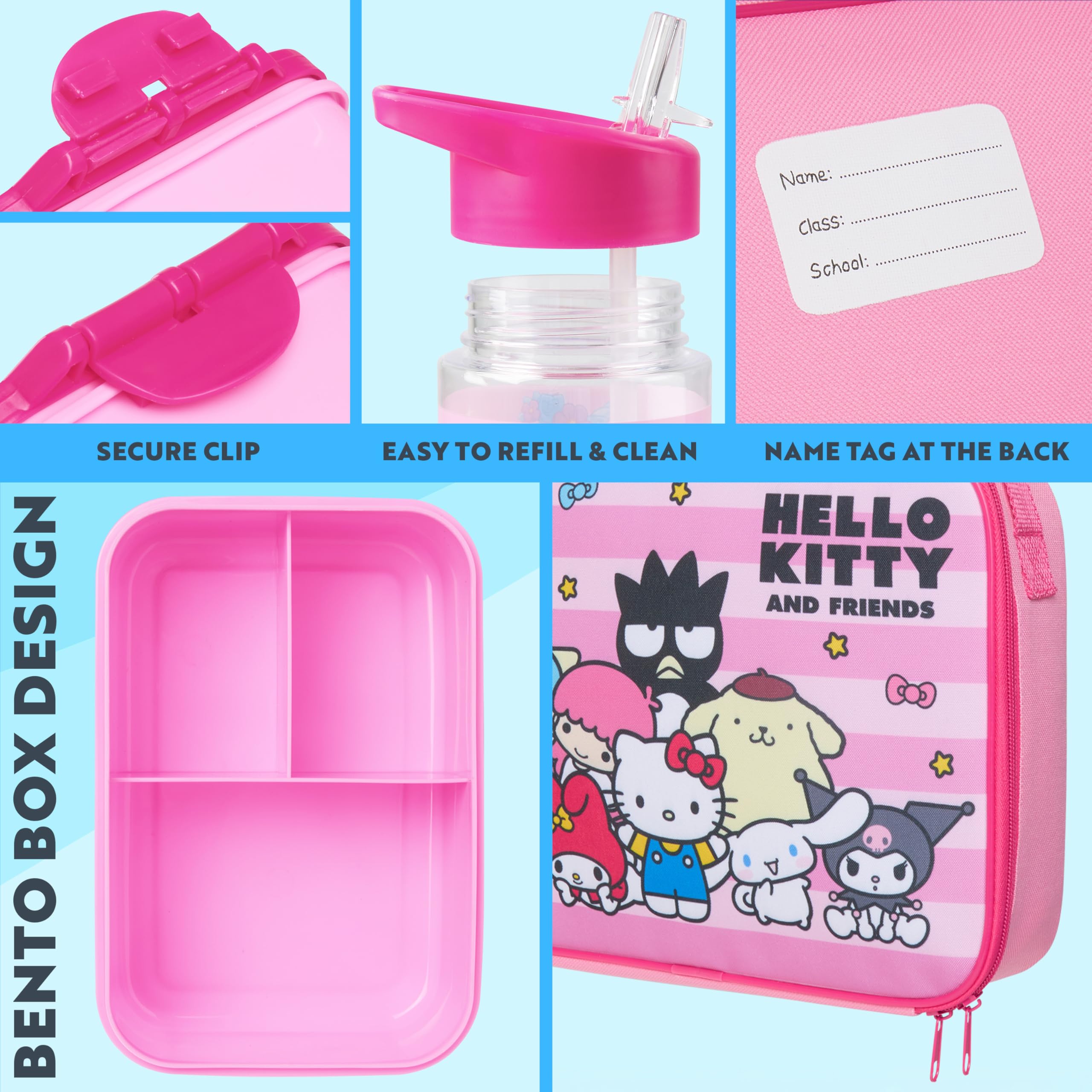 Recipiente de merienda aislado Get Trend Hello Kitty para meriendas.