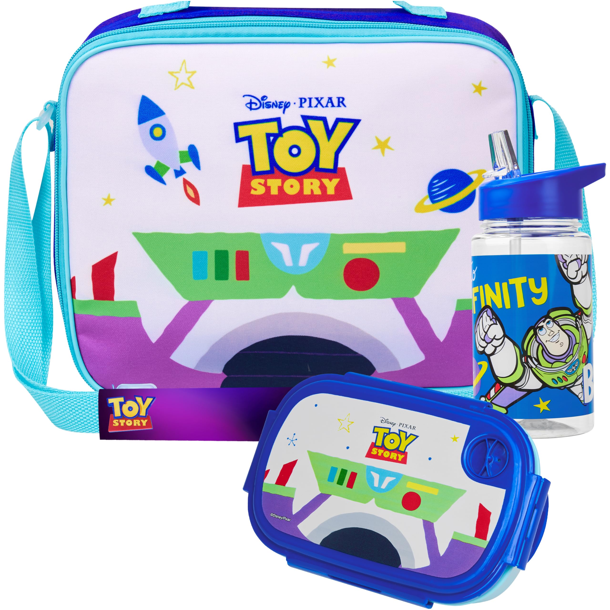 Get Trend Toy Story conjunto 3 piezas, vista frontal, ideal para almuerzos escolares