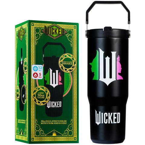 Get Trend Wicked Tumbler 30oz con pajita, ideal para bebidas en la escuela