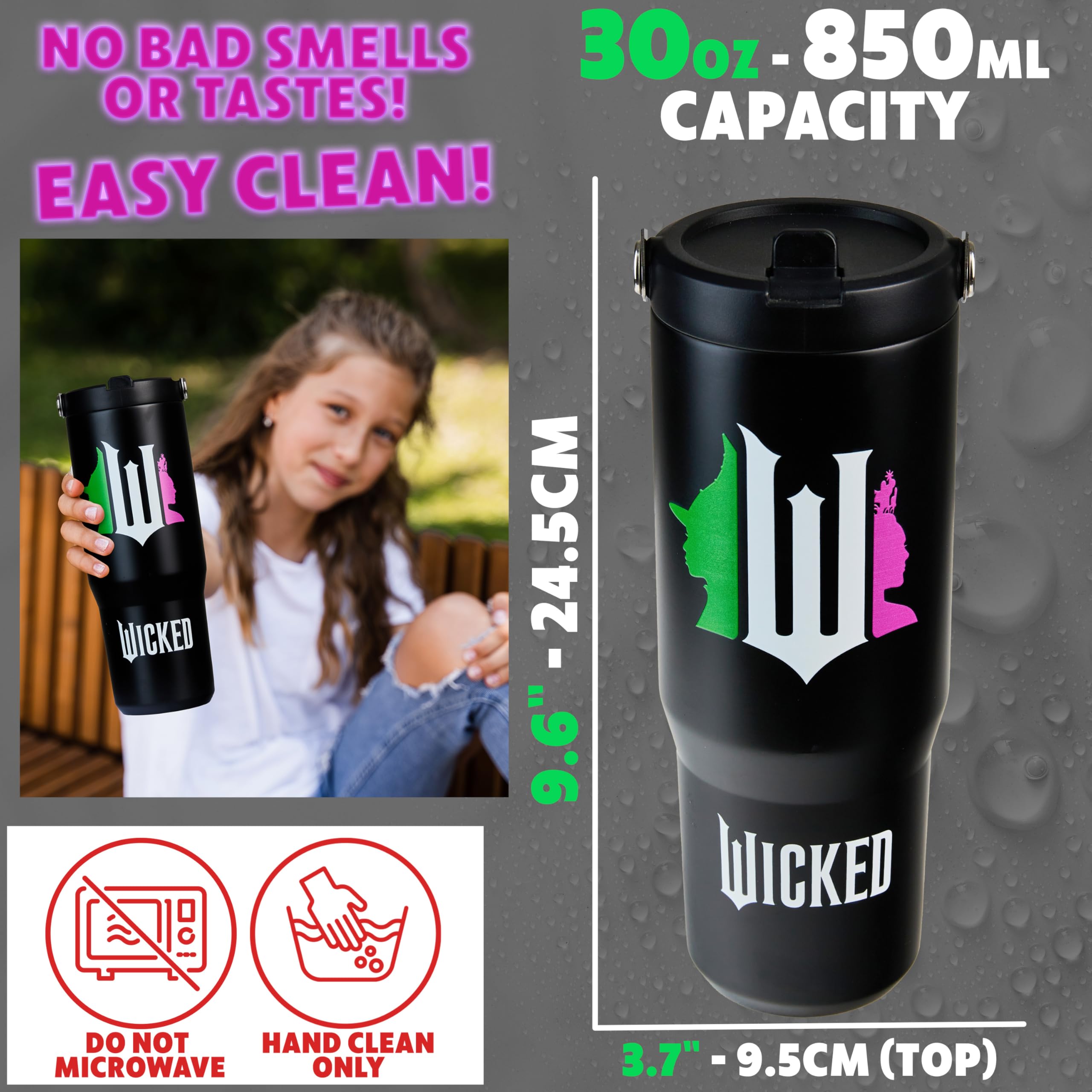 Get Trend Wicked Tumbler 30oz ideal para escuela y actividades deportivas