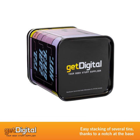 getDigital lata de té Earl Grey caliente tapa con ranura y cierre.