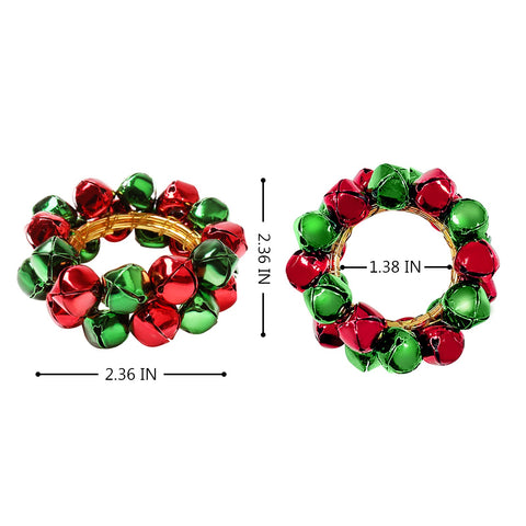 Getfitsoo anillos para servilleta en uso para decoración de Navidad.