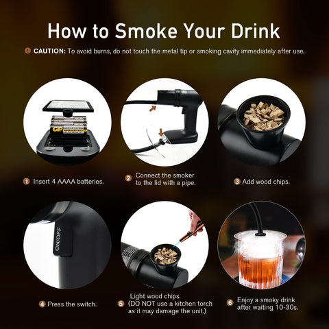 GETOHAN virutas de madera cuatro sabores para whisky y cócteles